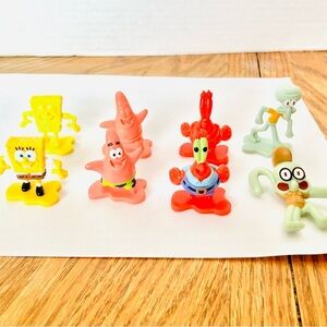 SpongeBob SquarePants Board Game Figures Lot(8) Read Mr Crabs Patrick & More